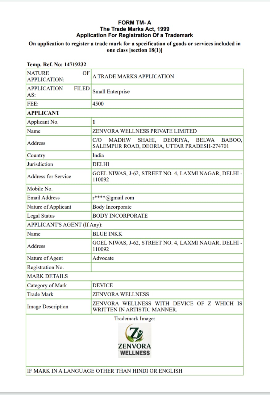 Trademark Application Copy